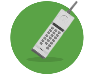 A cordless phone.
