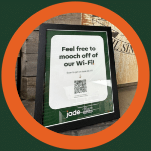 Free Wi-Fi sign for Jade Internet