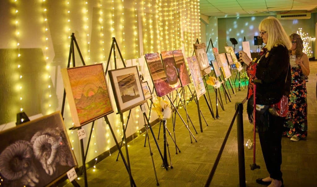 Art auction at the Masquerade Gala