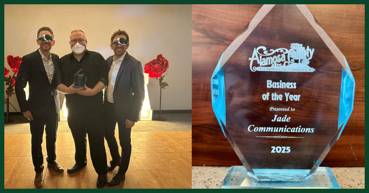 Jordan and Josh Wehe accept the 2025 Business of the Year Award