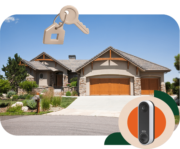 Nice suburban home on a sunny day