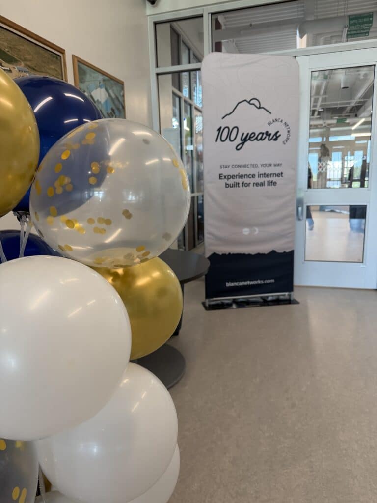 Blanca 100 Years Banner