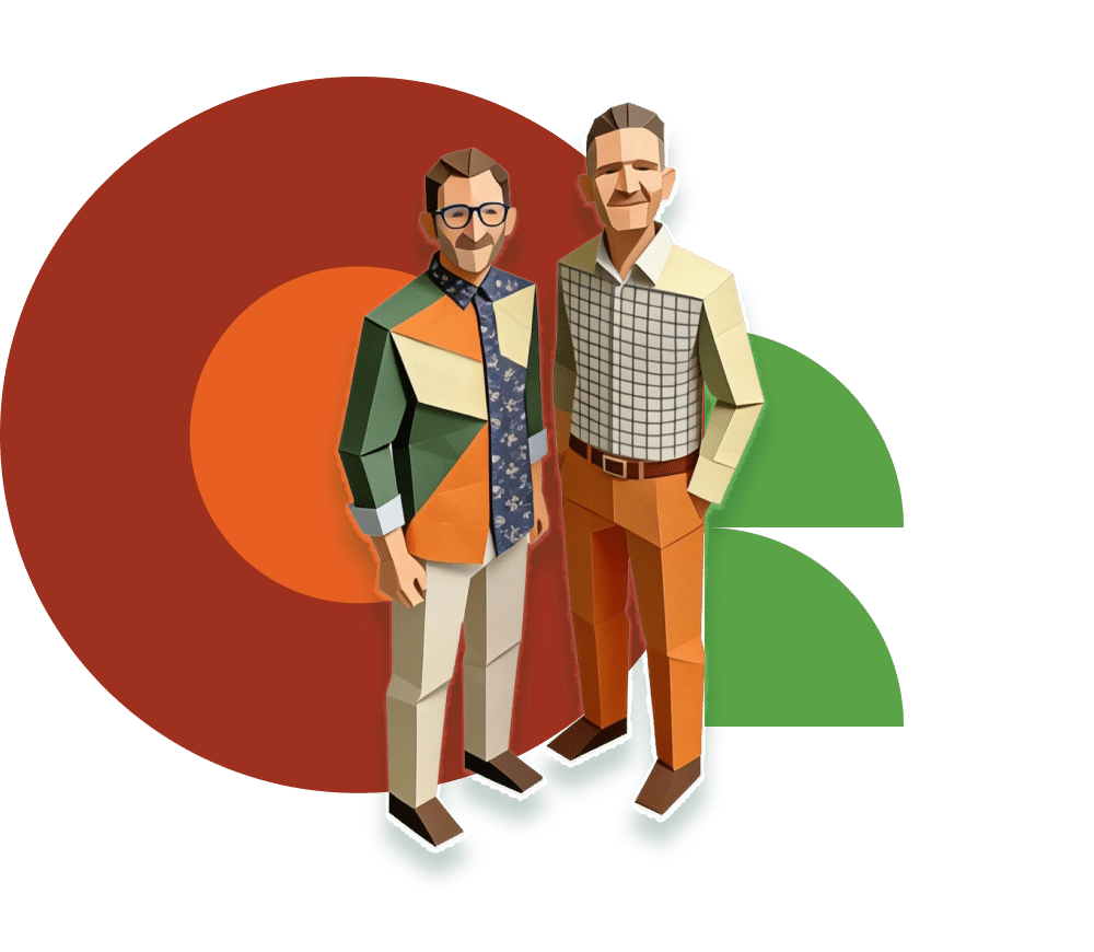 Co-CEOs standing together